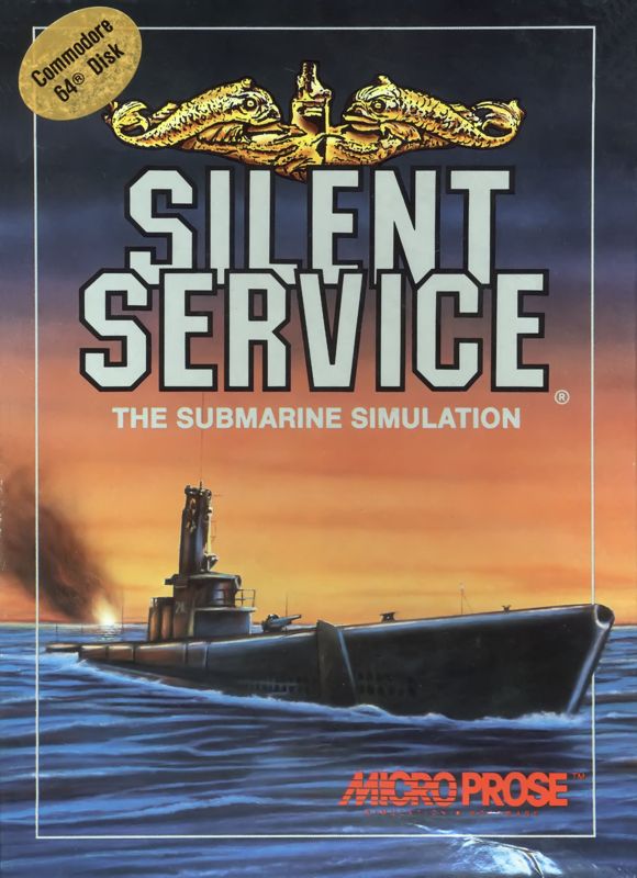 Silent Service box art for Commodore 64